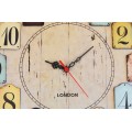 Nástěnné hodiny Retro 40 cm vícebarevné