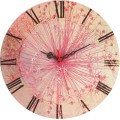 Nástěnné hodiny Rosé 30 cm růžové Nástěnné hodiny Rosé 30 cm růžové