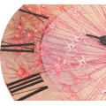 Nástěnné hodiny Rosé 30 cm růžové