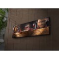 Obraz s led osvětlením Víno 90x30 cm