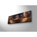 Obraz s led osvětlením Víno 90x30 cm