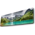 Obraz s LED osvětlením JEZERO V HORÁCH 5 30 x 90 cm