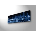 Obraz s LED osvětlením NOČNÍ MRAKODRAPY 6 30 x 90 cm