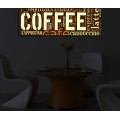 Obraz s LED osvětlením COFFEE 33 30 x 90 cm
