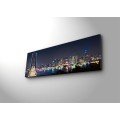 Obraz s LED osvětlením NOČNÍ MĚSTO 37 30 x 90 cm