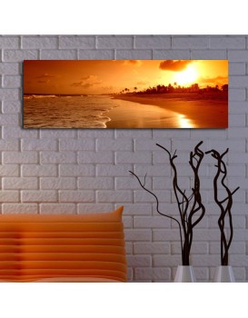 Obraz s LED osvětlením ZÁPAD SLUNCE 38 30 x 90 cm