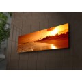 Obraz s LED osvětlením ZÁPAD SLUNCE 38 30 x 90 cm