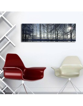Obraz s LED osvětlením ZIMNÍ KRAJINA 37 30 x 90 cm