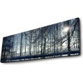 Obraz s LED osvětlením ZIMNÍ KRAJINA 37 30 x 90 cm