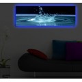 Obraz s LED osvětlením KAPKA VODY 41 30 x 90 cm