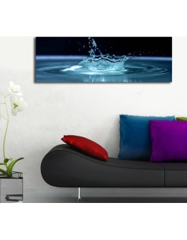 Obraz s LED osvětlením KAPKA VODY 41 30 x 90 cm