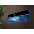 Obraz s LED osvětlením KAPKA VODY 41 30 x 90 cm