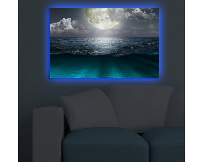 Obraz s led osvětlením Simon 70x45 cm