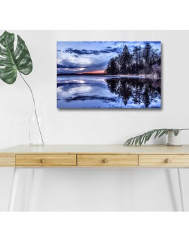 Obraz s LED osvětlením JEZERO 13 45 x 70 cm