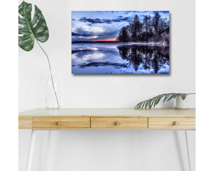 Obraz s LED osvětlením JEZERO 13 45 x 70 cm