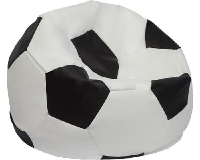 Dětský sedací vak Football černo-bílý