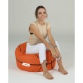 Dětský sedací vak Basketball oranžový