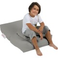 Dětský sedací vak Poufy s taburetem 65 cm šedý