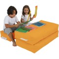 Dětský sedací vak Poufy s taburety 100 cm oranžový