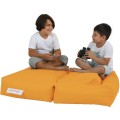 Dětský sedací vak Poufy s taburety 100 cm oranžový