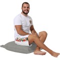 Zahradní sedací vak CUSHION 70x70 cm šedý