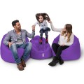 Zahradní sedací vak Lyzi 100x20 cm/ 65x65 cm fialový