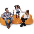 Zahradní sedací vak Lyzi 100x20 cm/ 65x65 cm oranžový