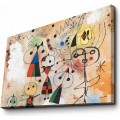 Obraz KARNEVAL HARLEKÝNŮ od J. MIRÓ 45x70 cm