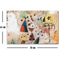 Obraz KARNEVAL HARLEKÝNŮ od J. MIRÓ 45x70 cm
