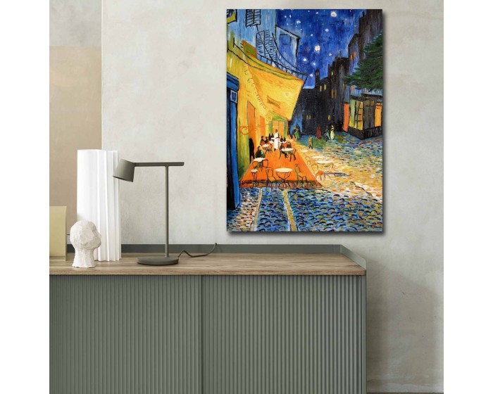 Obraz TERASA KAVÁRNY V NOCI od V. V. GOGHA 100x70 cm