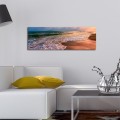 Obraz s LED osvětlením ZÁPAD SLUNCE U MOŘE 72 30 x 90 cm