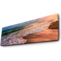 Obraz s LED osvětlením ZÁPAD SLUNCE U MOŘE 72 30 x 90 cm