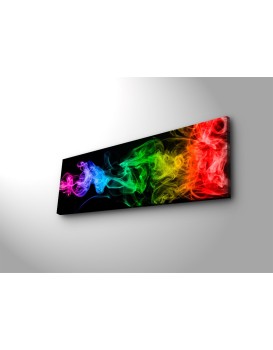 Obraz s LED osvětlením BAREVNÁ MLHA 67 30 x 90 cm