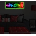 Obraz s LED osvětlením BAREVNÁ MLHA 67 30 x 90 cm