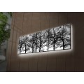 Obraz s LED osvětlením VĚTVE STROMŮ 72 30 x 90 cm