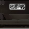 Obraz s LED osvětlením VĚTVE STROMŮ 72 30 x 90 cm