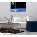 Vícedílný obraz s led osvětlením Země 66x45 cm