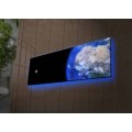 Obraz s LED osvětlením NOČNÍ ZEMĚKOULE 30 x 90 cm