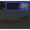 Obraz s LED osvětlením NOČNÍ ZEMĚKOULE 30 x 90 cm