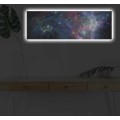 Obraz s LED osvětlením NOČNÍ GALAXIE 30 x 90 cm