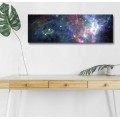 Obraz s LED osvětlením NOČNÍ GALAXIE 30 x 90 cm
