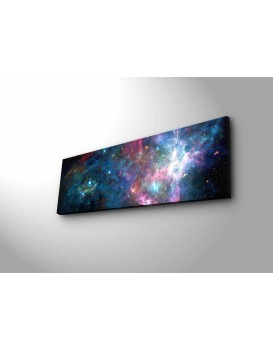 Obraz s LED osvětlením NOČNÍ GALAXIE 30 x 90 cm