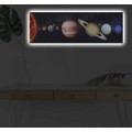 Obraz s LED osvětlením PLANETY 30 x 90 cm