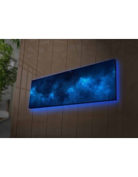 Obraz s led osvětlením Galaxie 90x30 cm