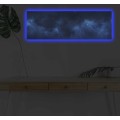 Obraz s led osvětlením Galaxie 90x30 cm