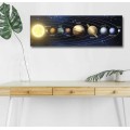 Obraz s led osvětlením Planety 90x30 cm