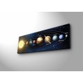 Obraz s led osvětlením Planety 90x30 cm