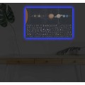 Obraz s LED osvětlením MAPA KOSMU 45 x 70 cm