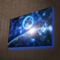 Obraz s LED osvětlením VESMÍRNÁ ODYSEA 45 x 70 cm