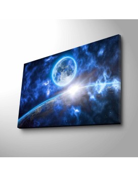 Obraz s LED osvětlením VESMÍRNÁ ODYSEA 45 x 70 cm